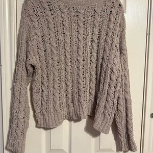 Sweater by American eagle cable knit size medium gray
